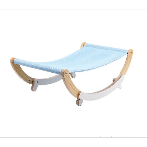 Cat Hammock Pet Rest Rocking Bed Solid Wood